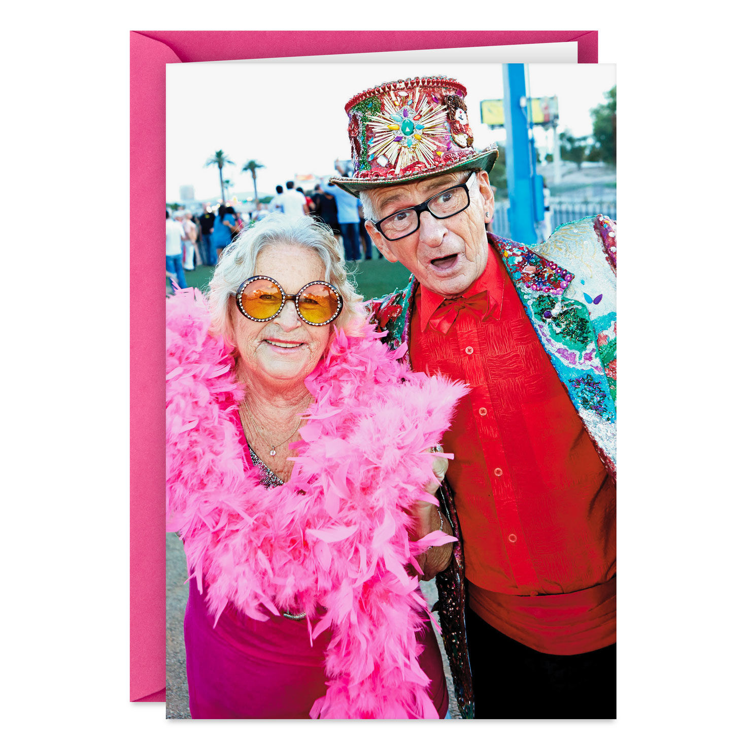 Til We're Old and Embarrassing Funny Romantic Love Card