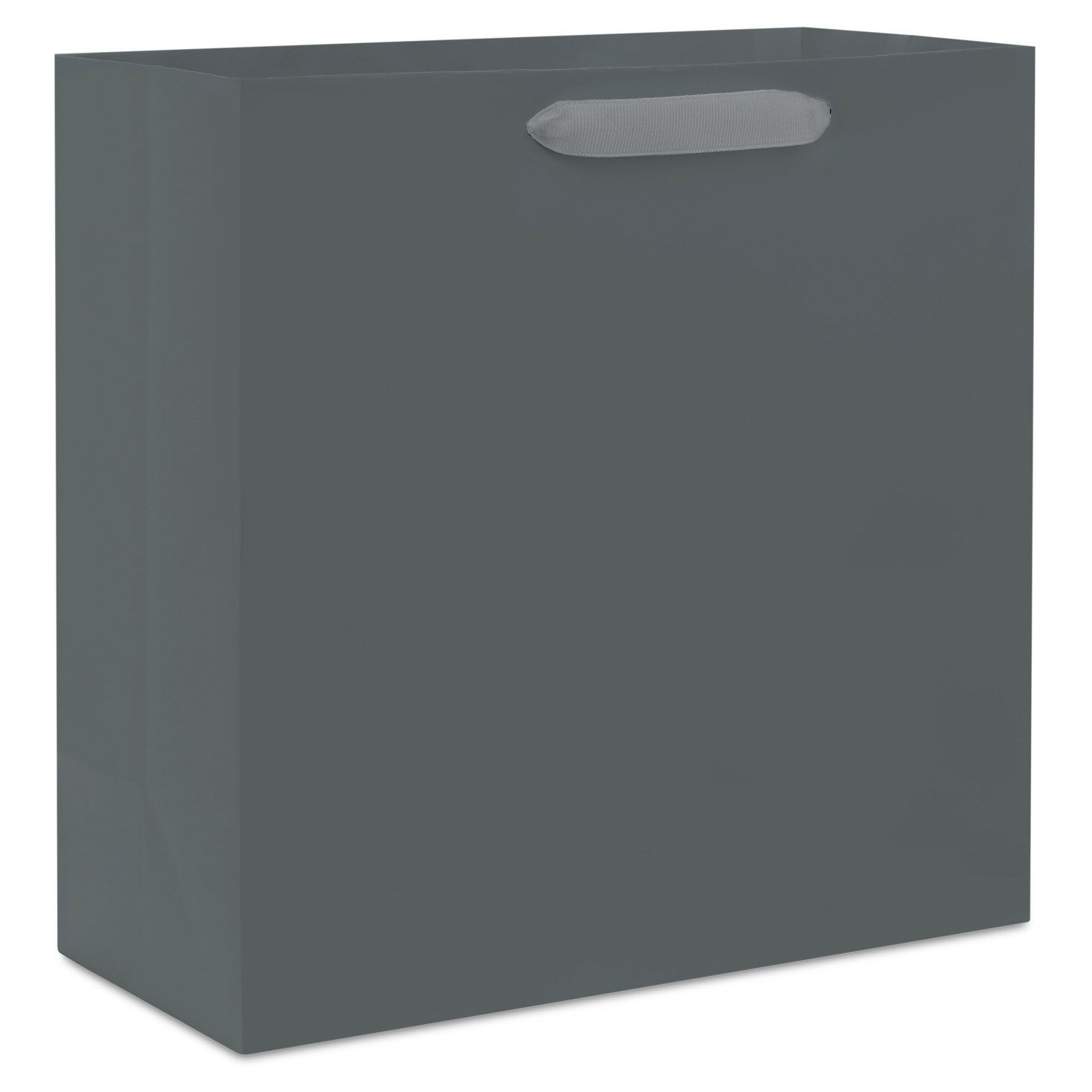 8761-10-4-gray-large-square-gift-bag-1.jpg 10.4" Gray Large Square Gift Bag