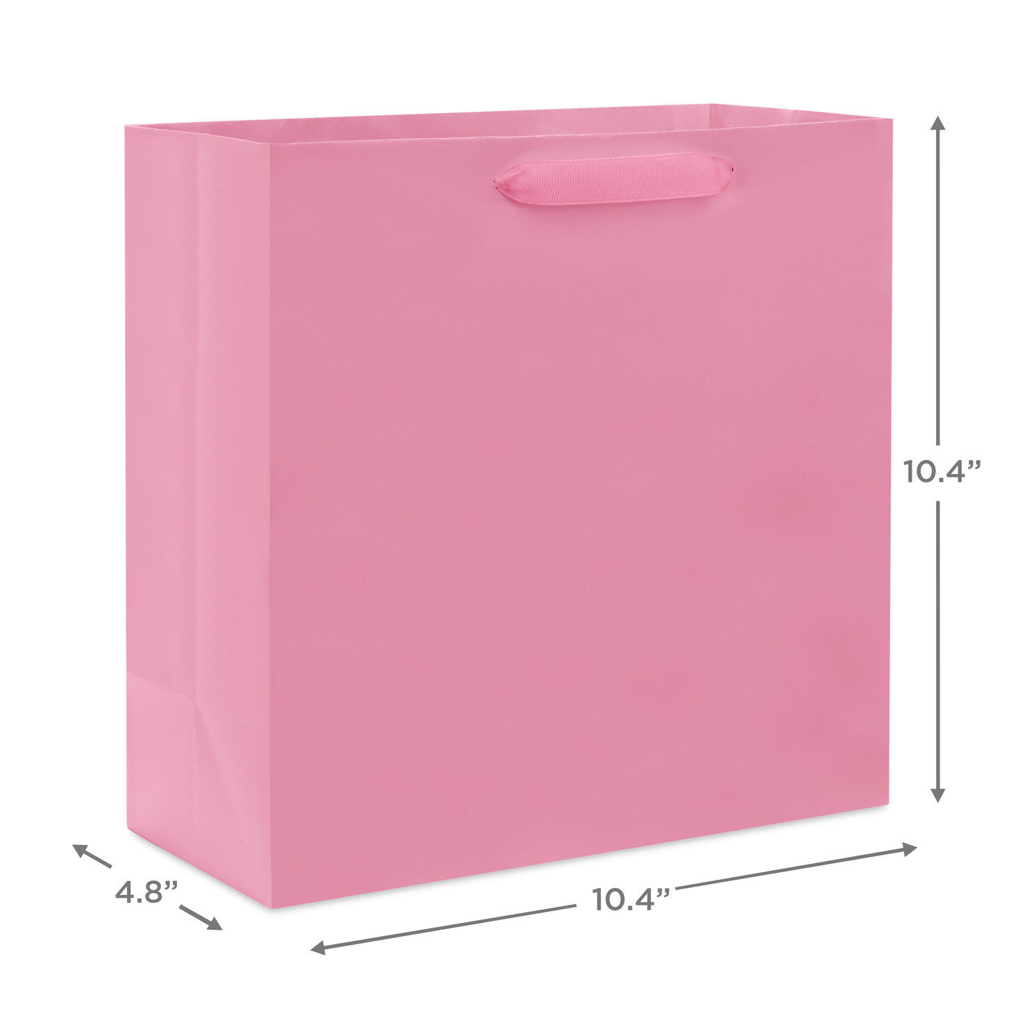 8764-10-4-pink-large-square-gift-bag-3.jpg 10.4" Pink Large Square Gift Bag