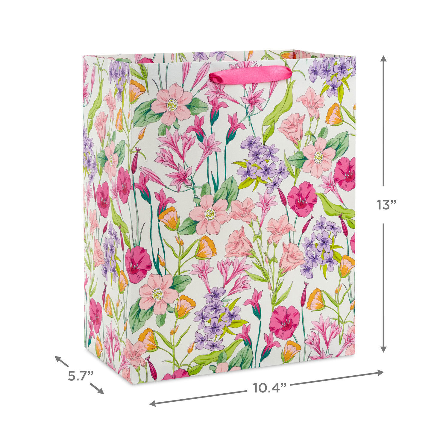 8798-13-sweet-florals-large-gift-bag-3.jpg 13" Sweet Florals Large Gift Bag