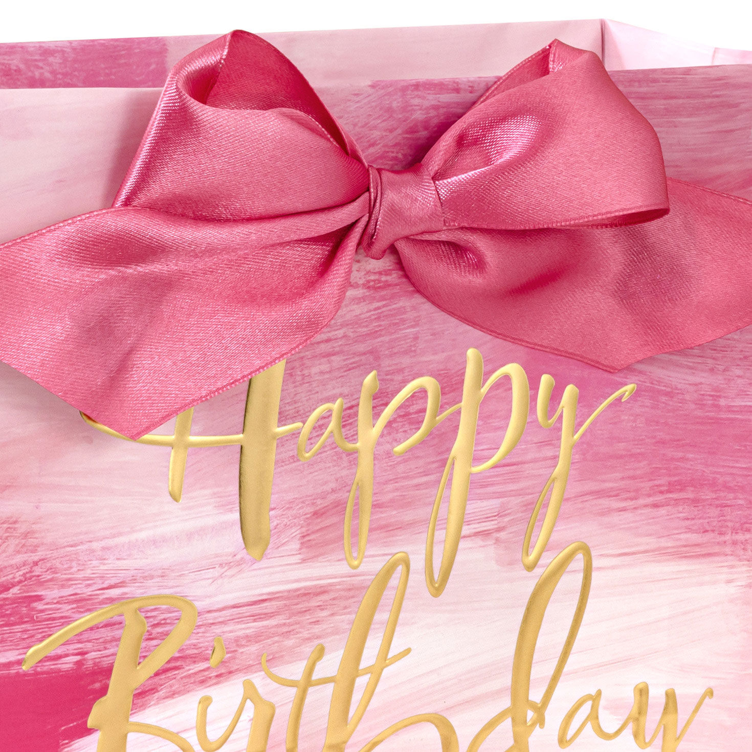 8803-7-7-pink-watercolor-medium-horizontal-birthday-gift-bag-4.jpg 7.7" Pink Watercolor Medium Horizontal Birthday Gift Bag