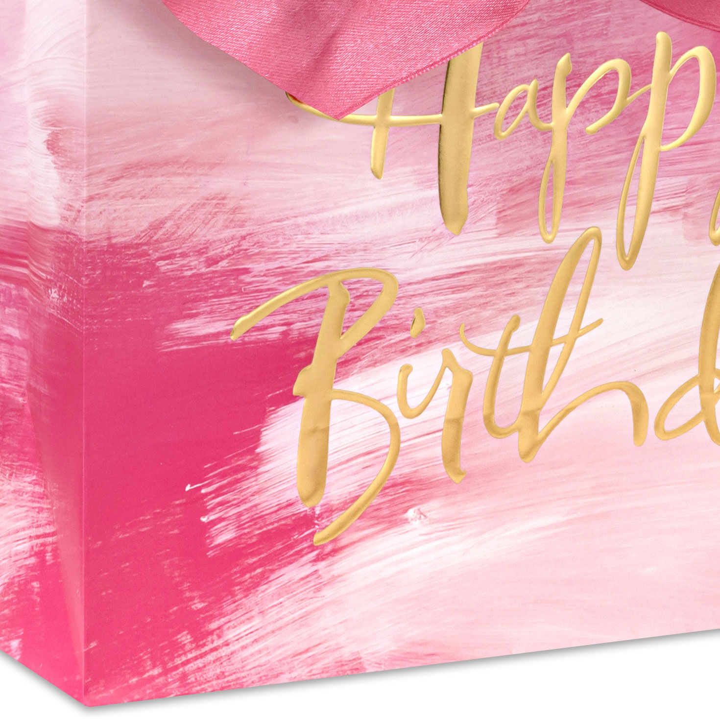 8803-7-7-pink-watercolor-medium-horizontal-birthday-gift-bag-5.jpg 7.7" Pink Watercolor Medium Horizontal Birthday Gift Bag