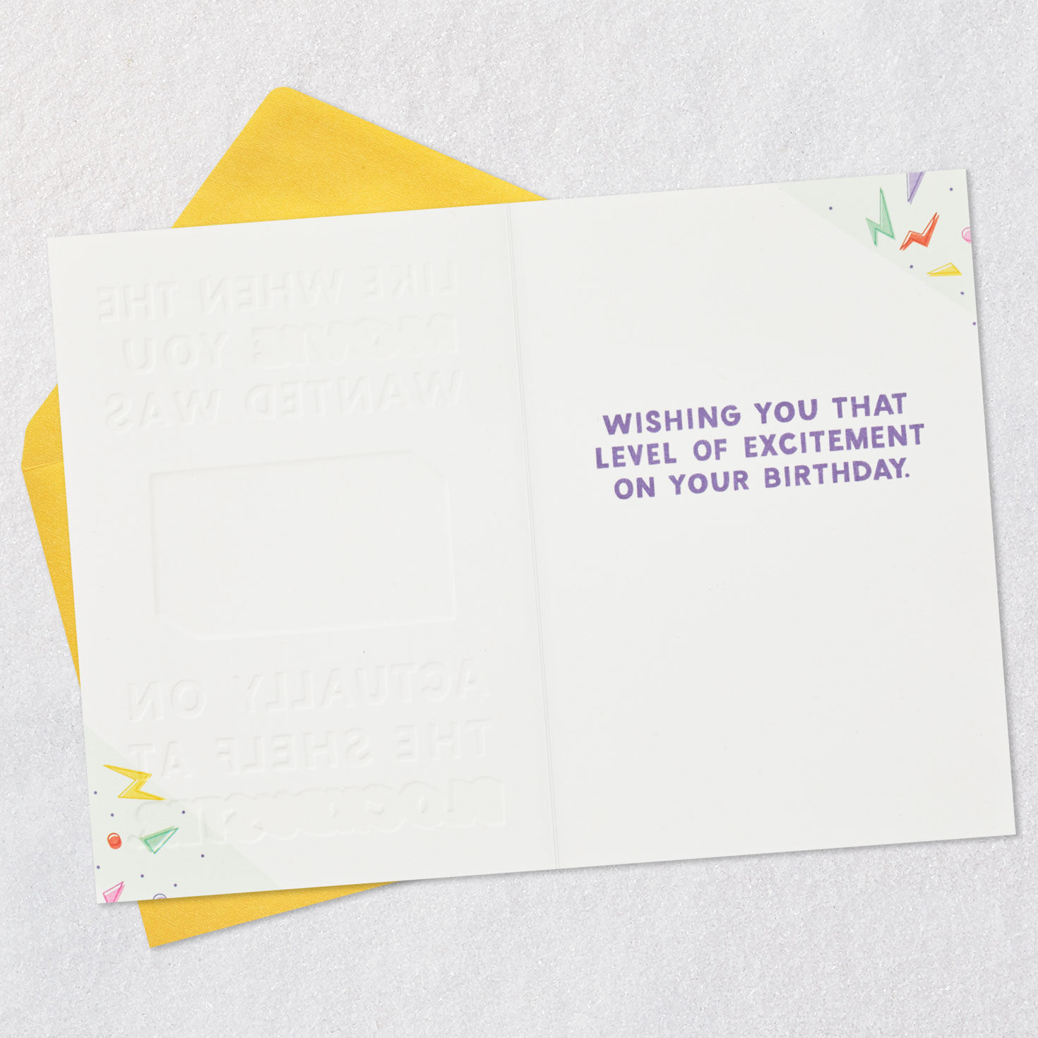 8818-that-level-of-excitement-funny-birthday-card-3.jpg That Level of Excitement Funny Birthday Card