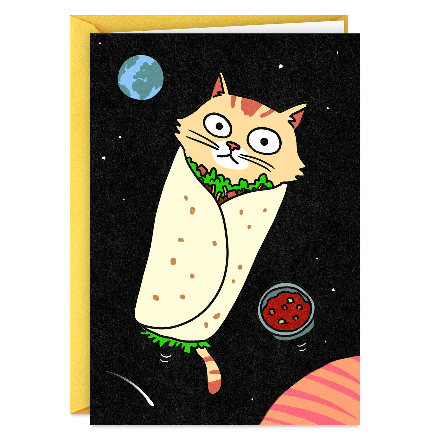 Purrito Funny Card