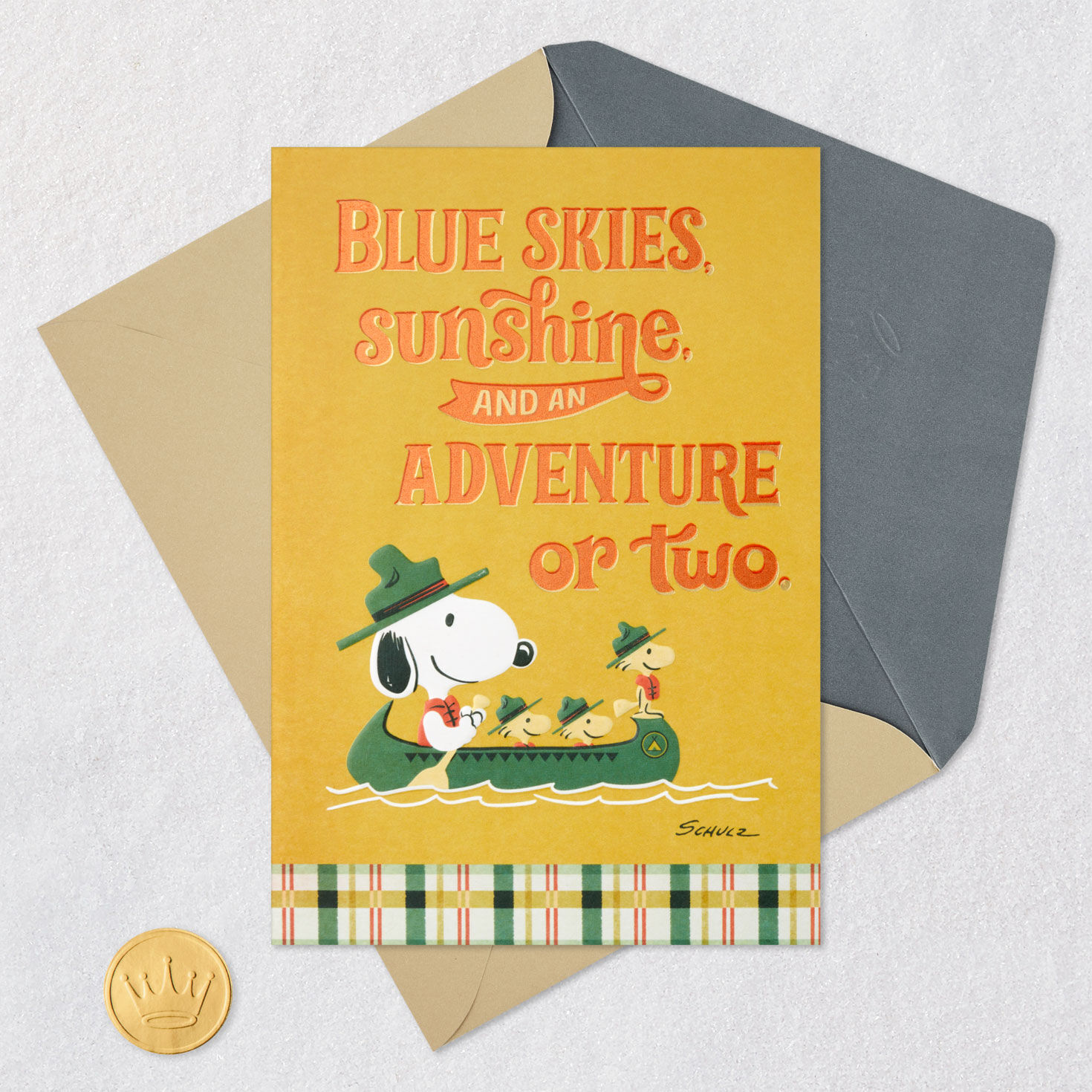 9005-peanuts-beagle-scouts-blue-skies-and-adventure-birthday-card-5.jpg Peanuts® Beagle Scouts Blue Skies and Adventure Birthday Card