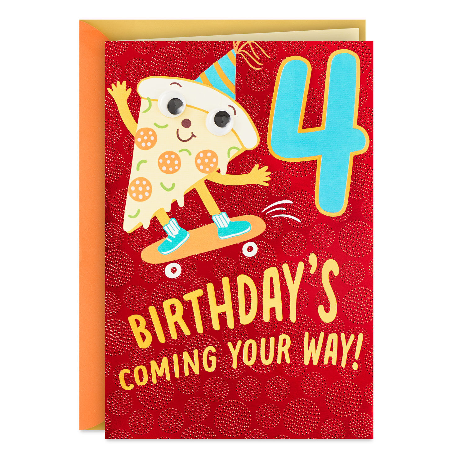 9039-super-extra-good-4th-birthday-card-1.jpg Super-Extra-Good 4th Birthday Card