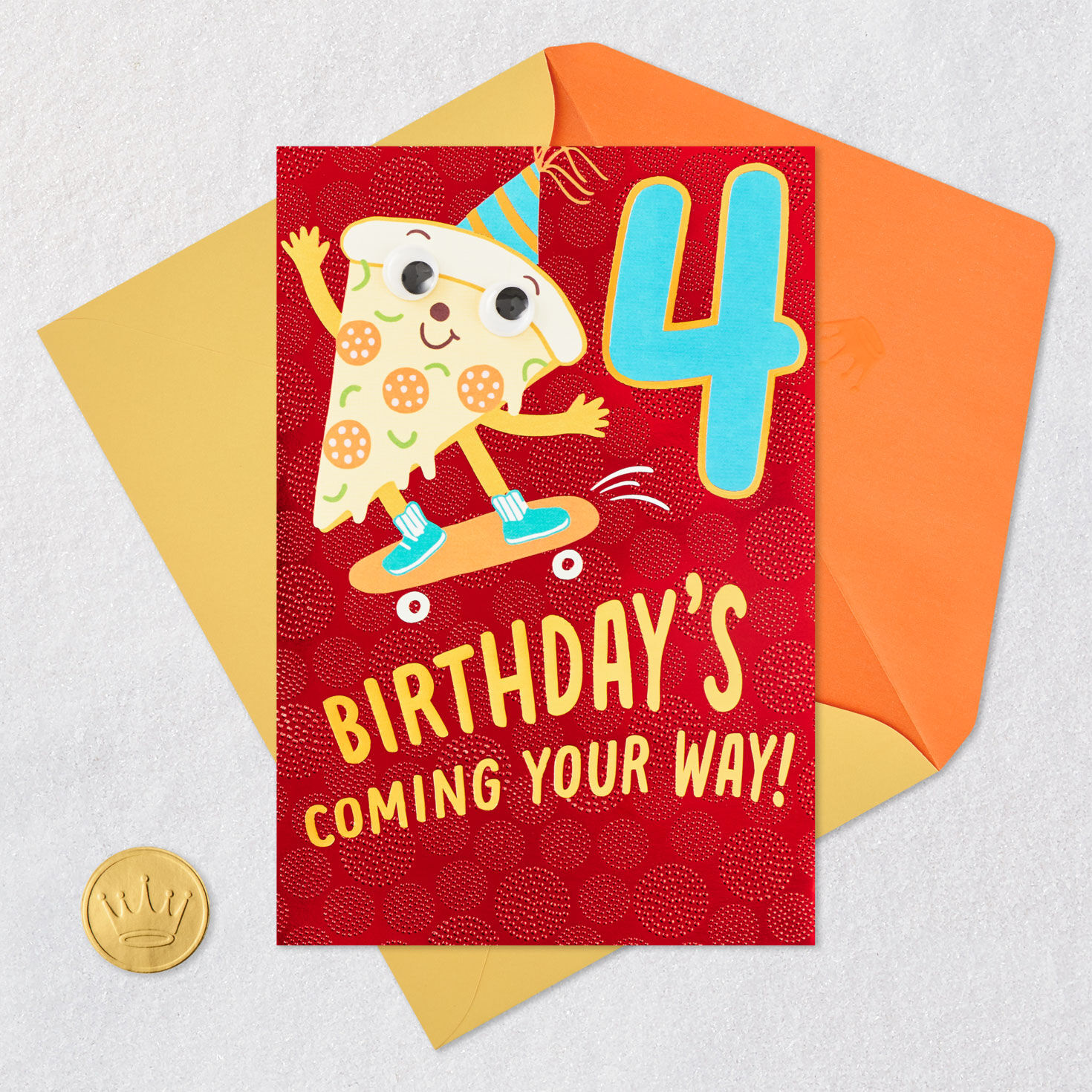 9039-super-extra-good-4th-birthday-card-5.jpg Super-Extra-Good 4th Birthday Card