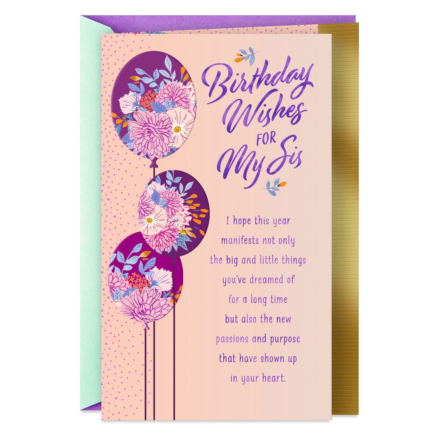 You Deserve Everything You Wish For Birthday Card for Sister