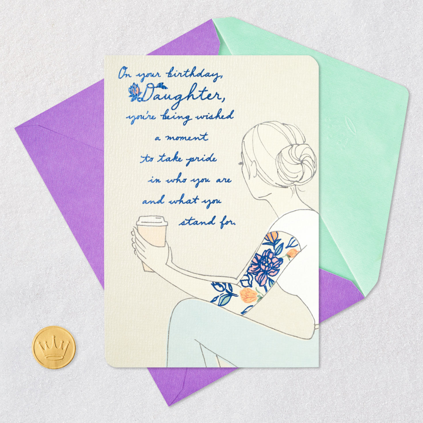 9333-you-re-loved-for-all-you-are-birthday-card-for-daughter-6.jpg You're Loved for All You Are Birthday Card for Daughter