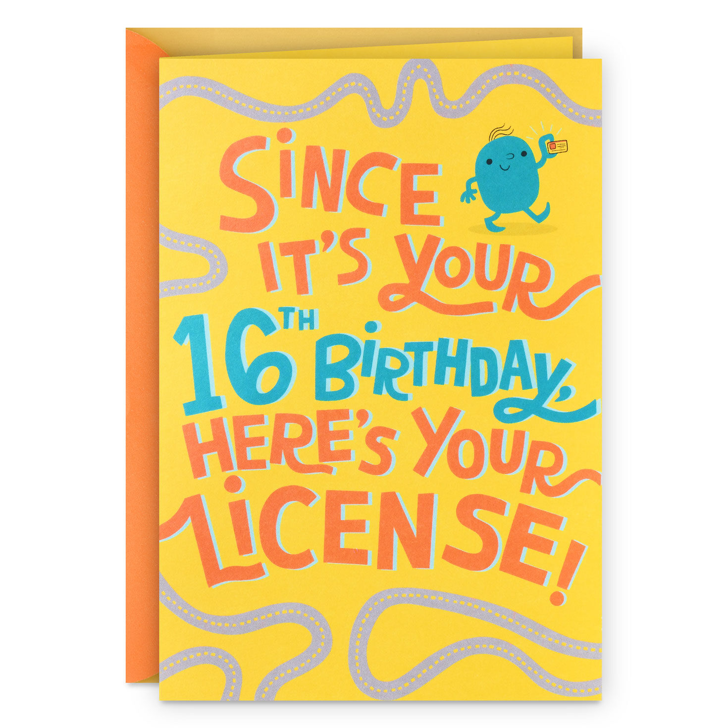 9394-license-to-party-funny-pop-up-16th-birthday-card-1.jpg License to Party Funny Pop-Up 16th Birthday Card