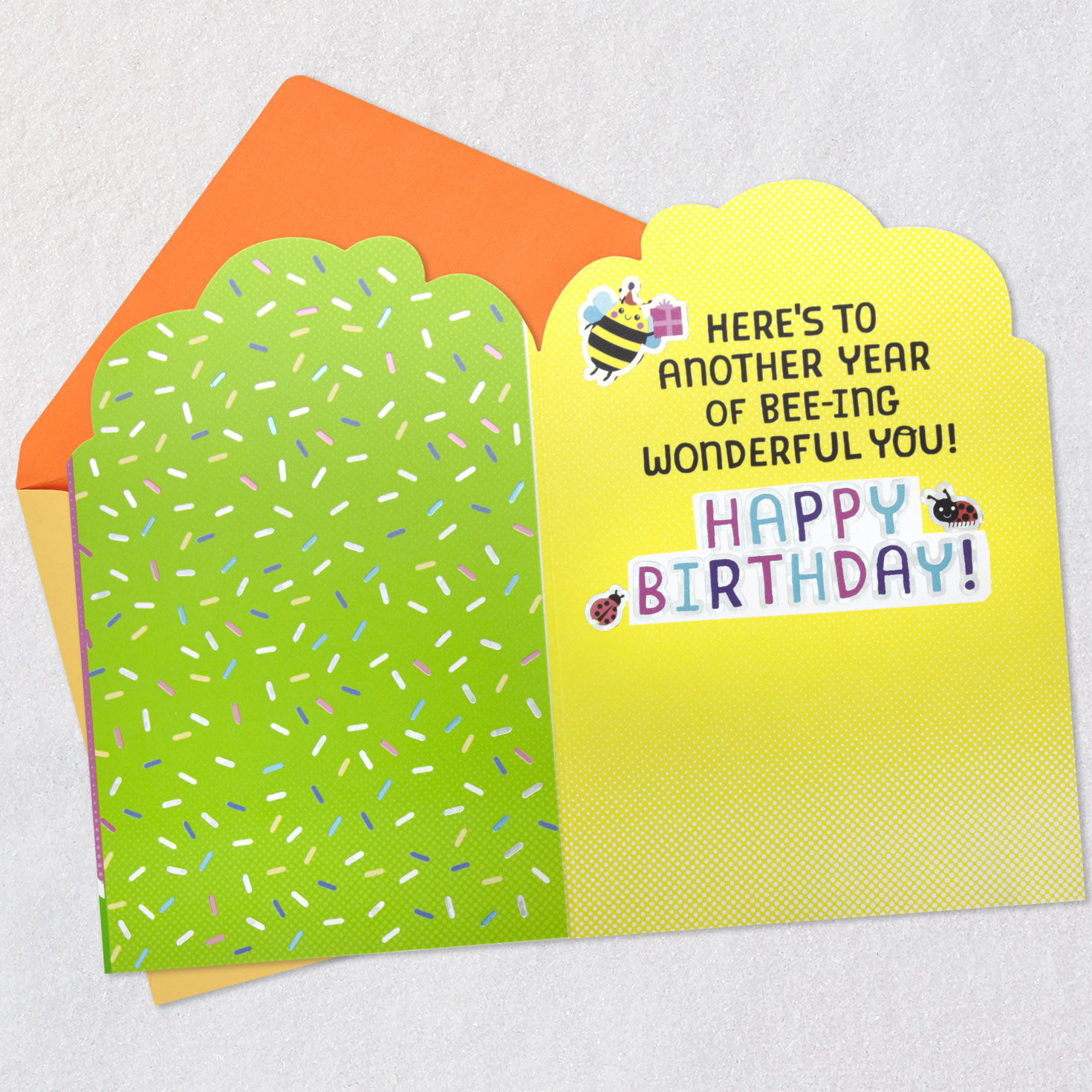 9419-bee-happy-birthday-card-for-kids-3.jpg Bee Happy Birthday Card for Kids