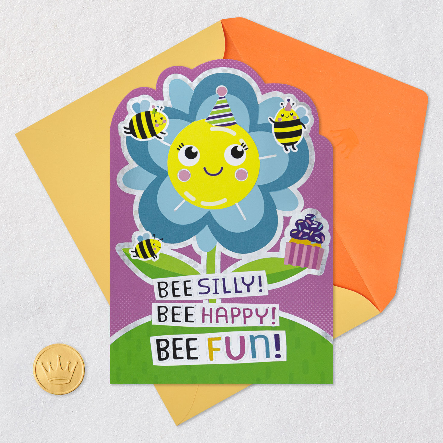 9419-bee-happy-birthday-card-for-kids-5.jpg Bee Happy Birthday Card for Kids