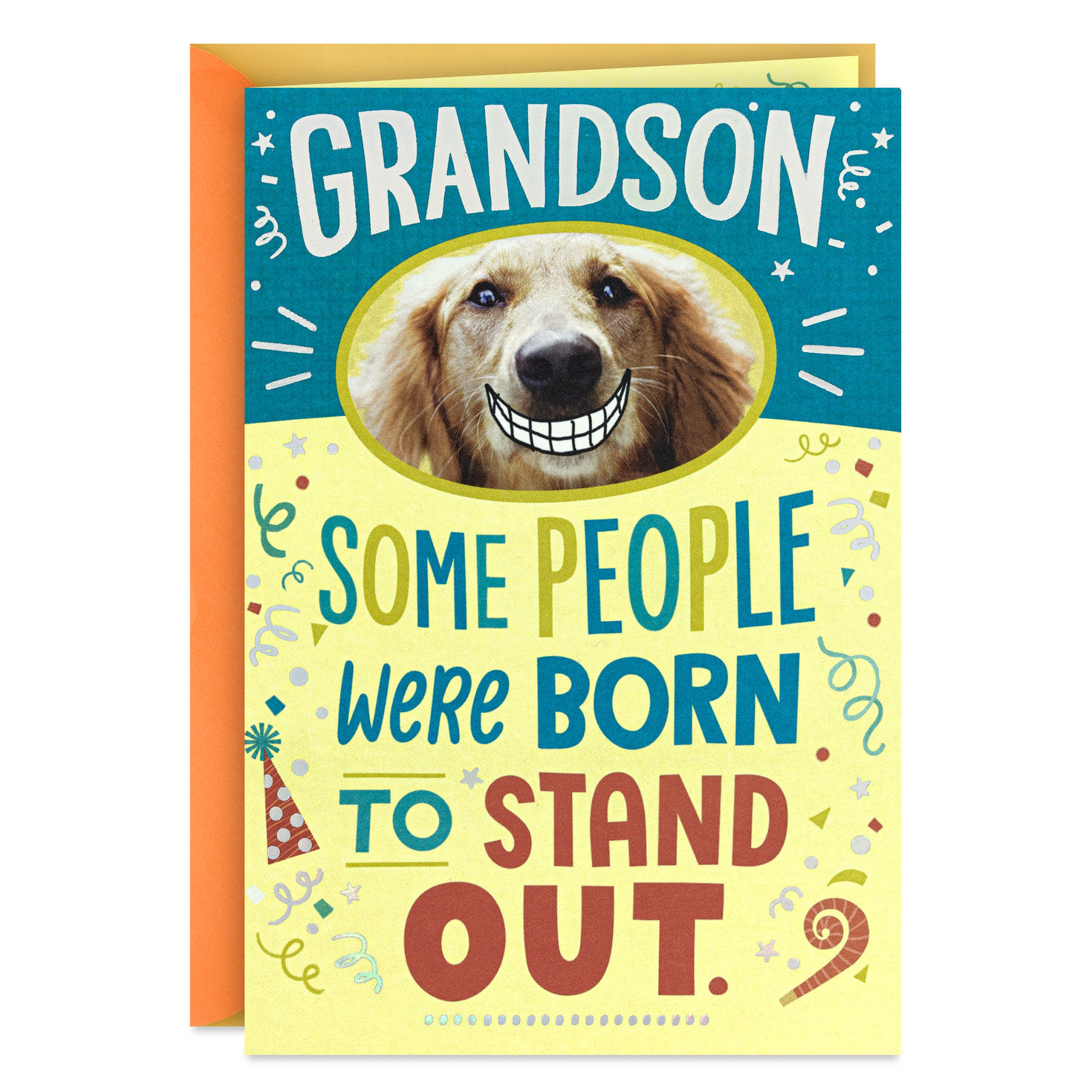 You Stand Out Pop-Up Birthday Card for Grandson