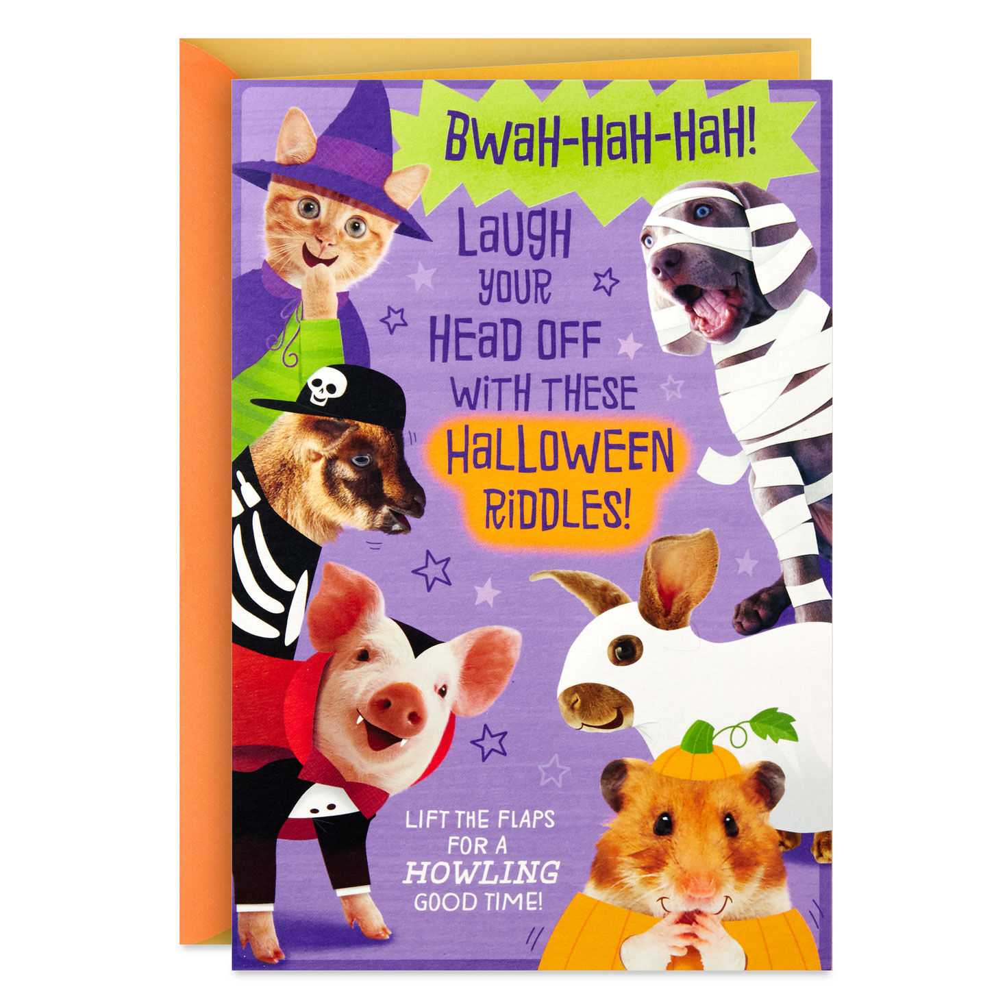 Silly Riddles Funny Halloween Card for Kids
