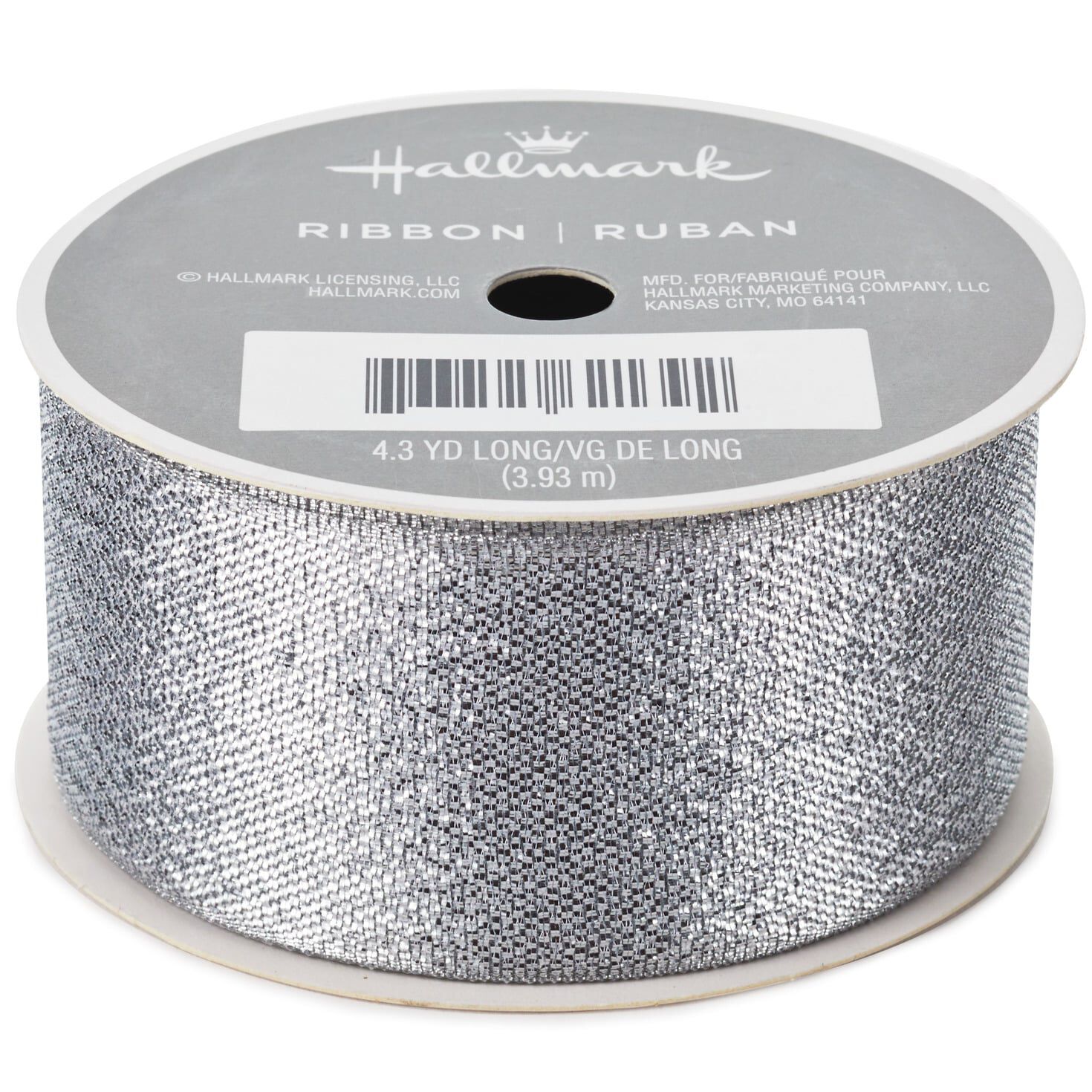 1 1/2" Silver Metallic Ribbon