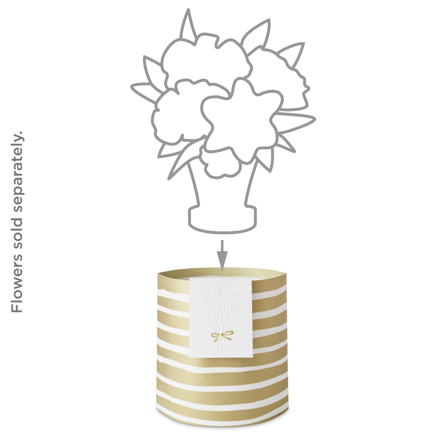 9634-build-a-bouquet-gold-stripes-pop-up-paper-vase-with-mini-card-2.jpg Build-a-Bouquet Gold Stripes Pop-Up Paper Vase With Mini Card
