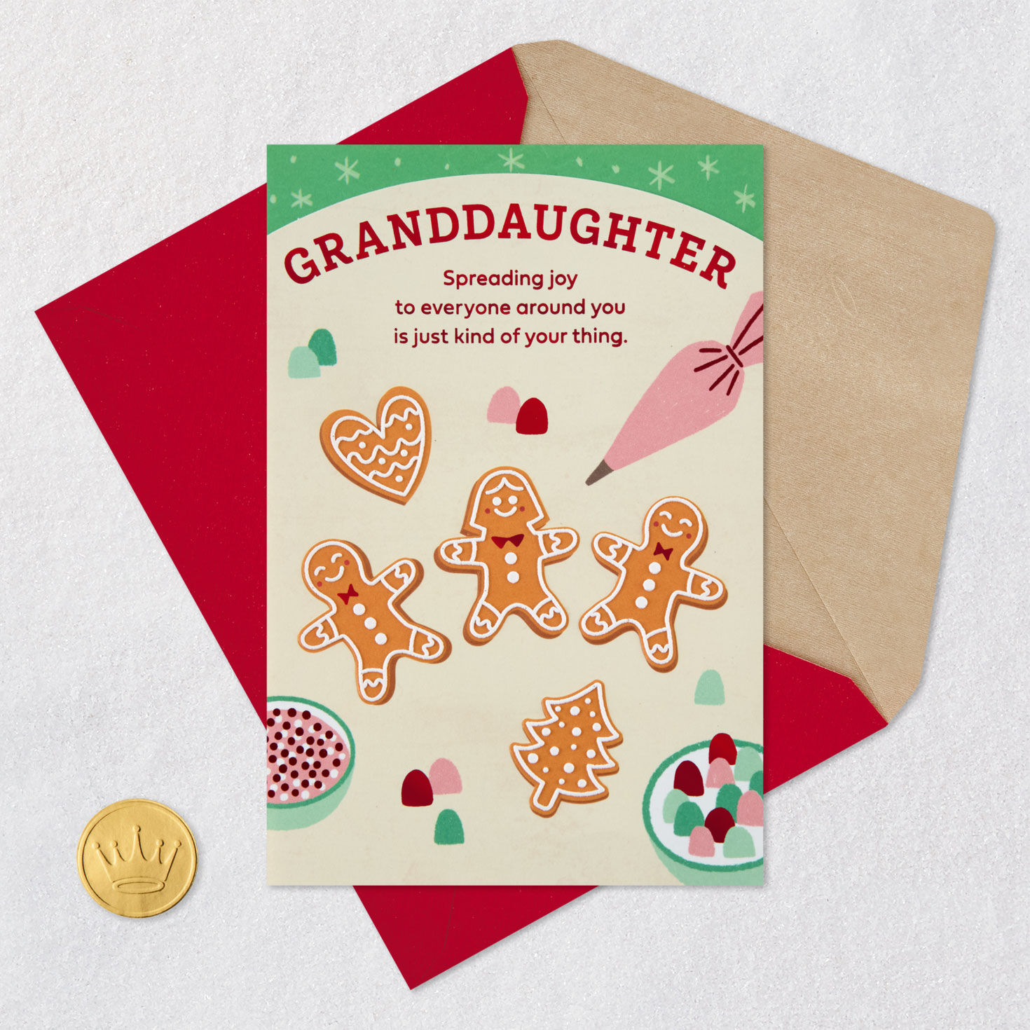 9693-you-spread-joy-to-everyone-christmas-card-for-granddaughter-6.jpg You Spread Joy to Everyone Christmas Card for Granddaughter