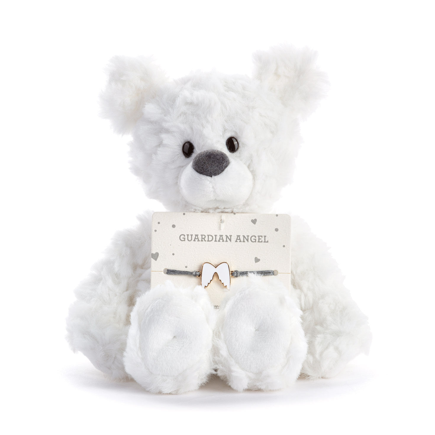 9730-demdaco-guardian-angel-white-plush-bear-with-angel-wings-bracelet-1.jpg Demdaco Guardian Angel White Plush Bear With Angel Wings Bracelet