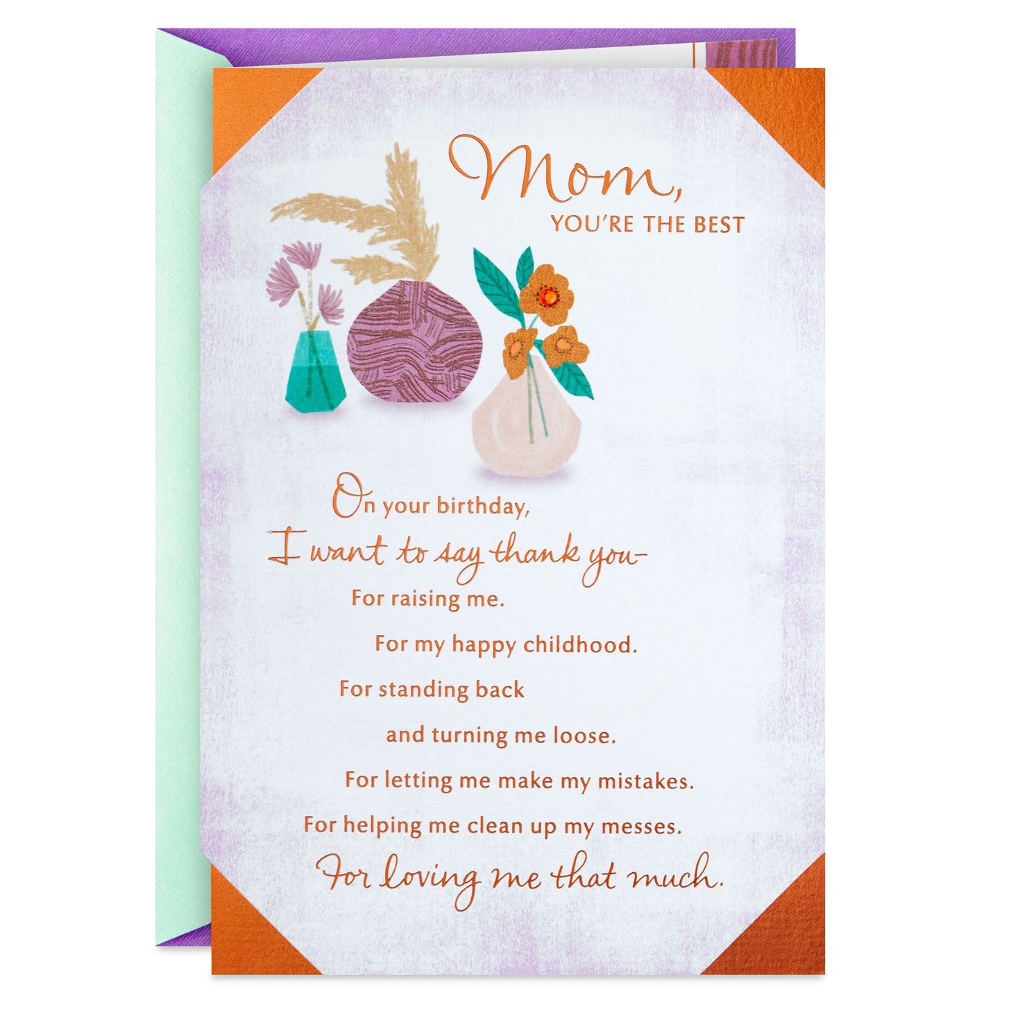Mom, You're the Best Birthday Card