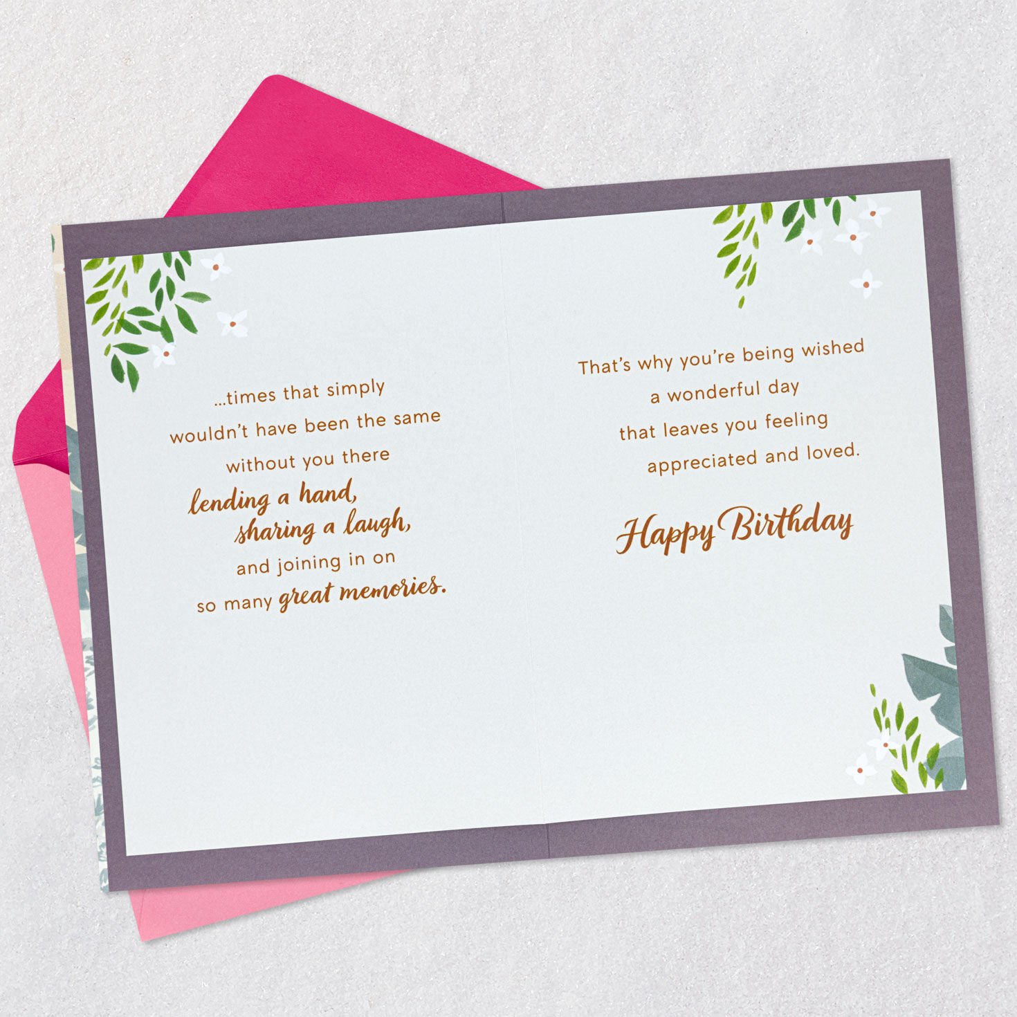 9845-you-re-appreciated-and-loved-birthday-card-for-sister-in-law-4.jpg You're Appreciated and Loved Birthday Card for Sister-in-Law