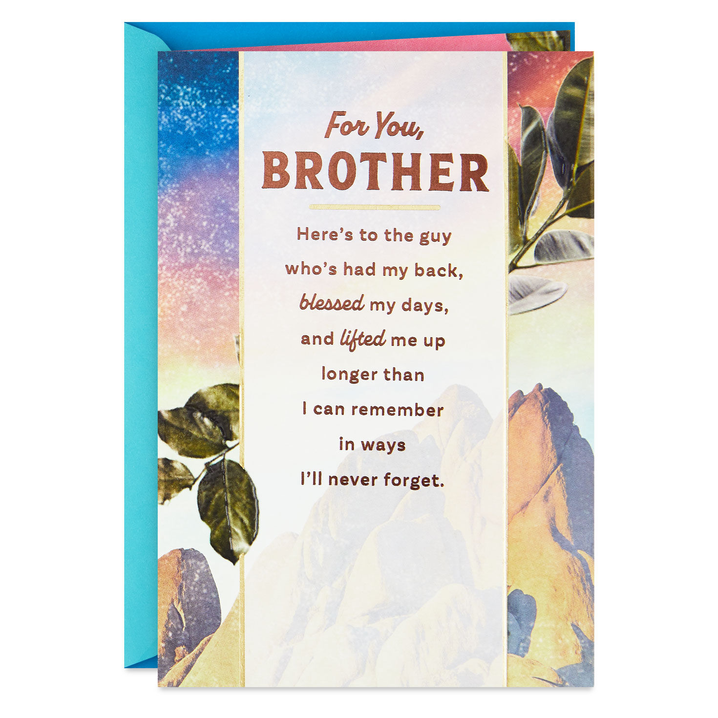Here's to a Brother Who's Loved So Much Birthday Card