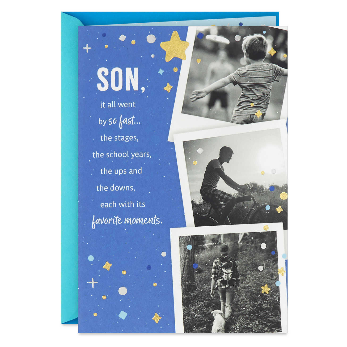 9939-it-all-went-by-so-fast-birthday-card-for-son-1.jpg It All Went By So Fast Birthday Card for Son