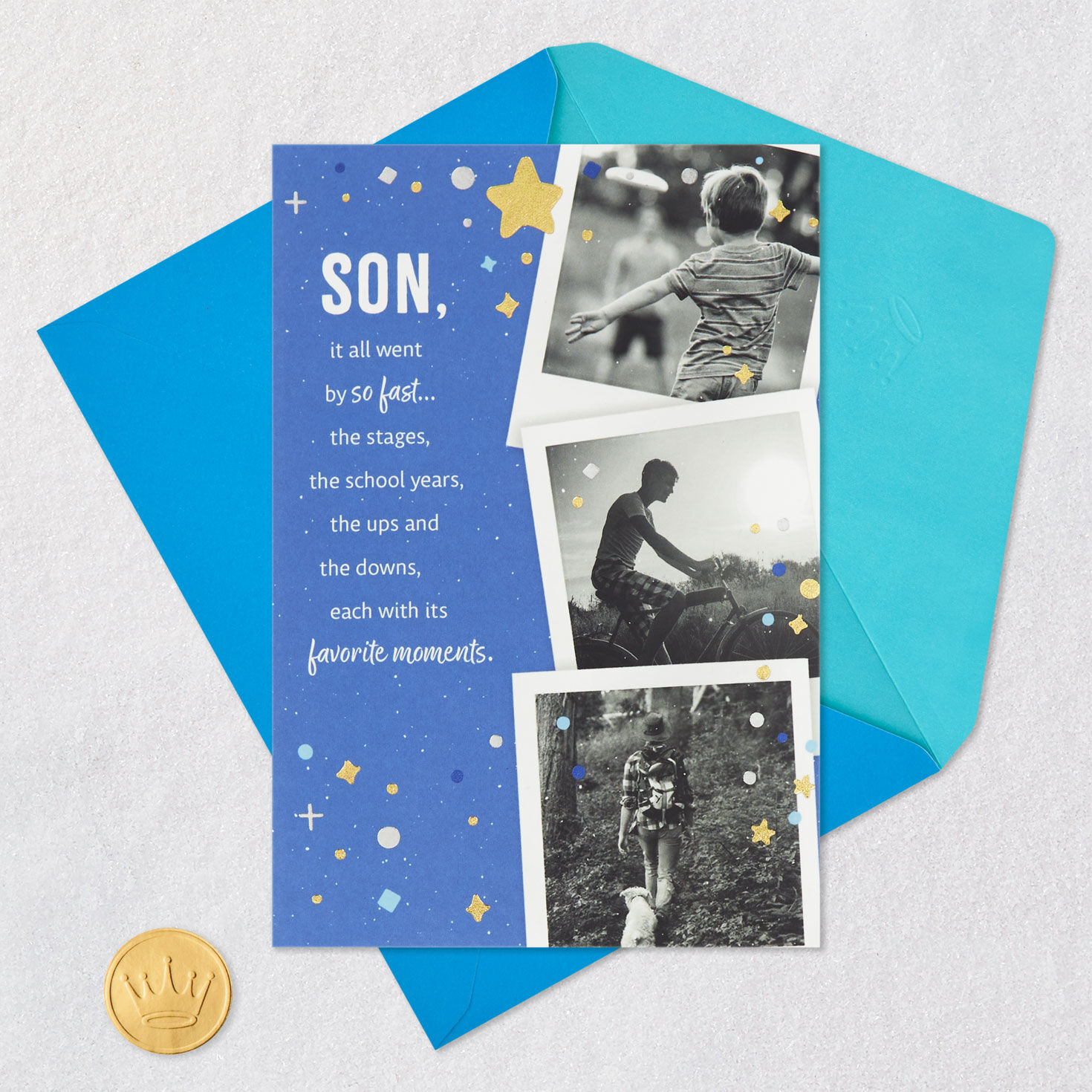 9939-it-all-went-by-so-fast-birthday-card-for-son-5.jpg It All Went By So Fast Birthday Card for Son