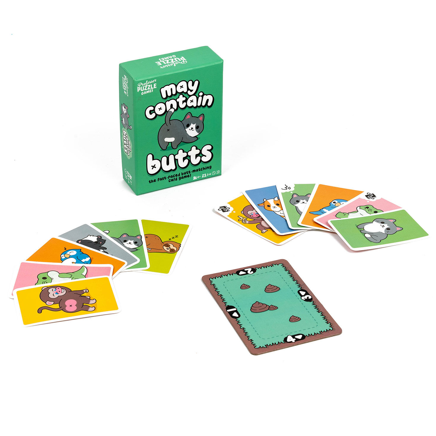 Professor Puzzle May Contain Butts Matching Card Game