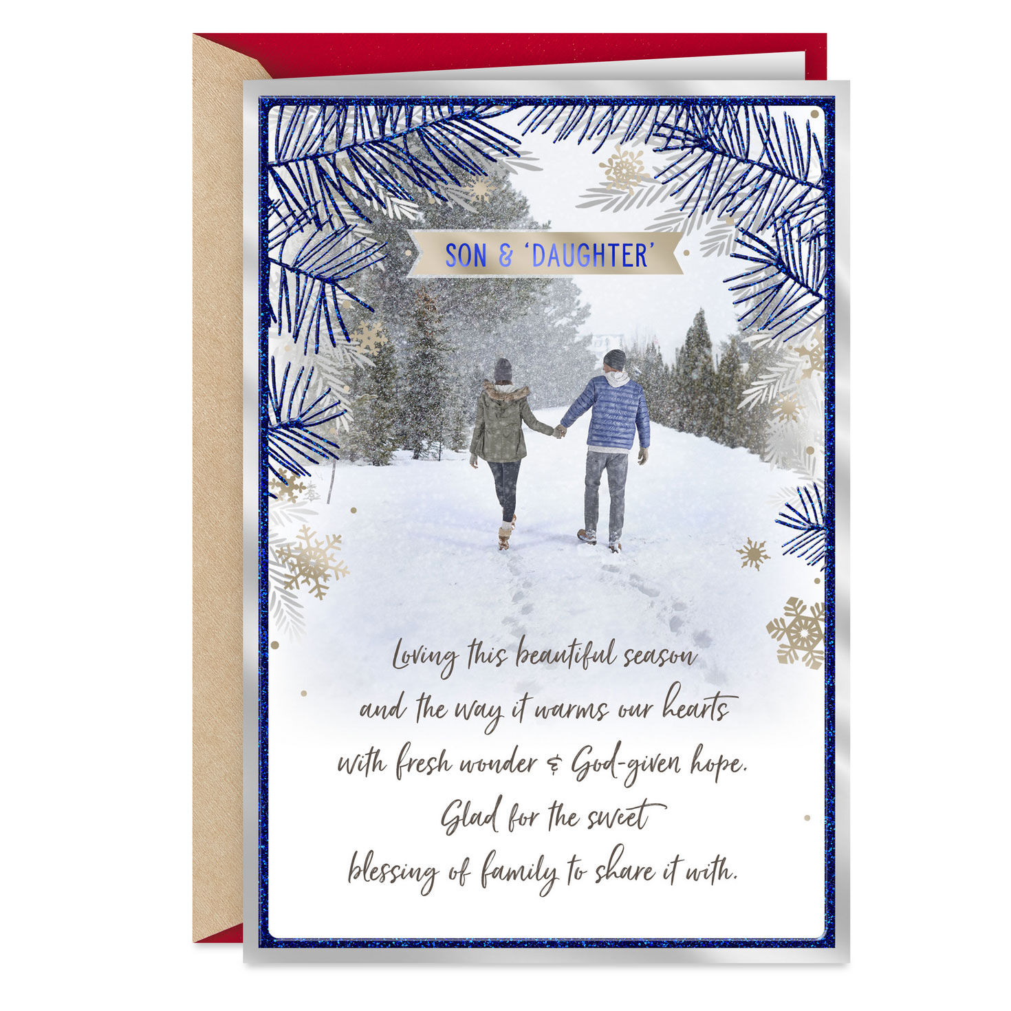 9979-blessings-and-love-religious-christmas-card-for-son-and-daughter-in-law-1.jpg Blessings and Love Religious Christmas Card for Son and Daughter-in-Law